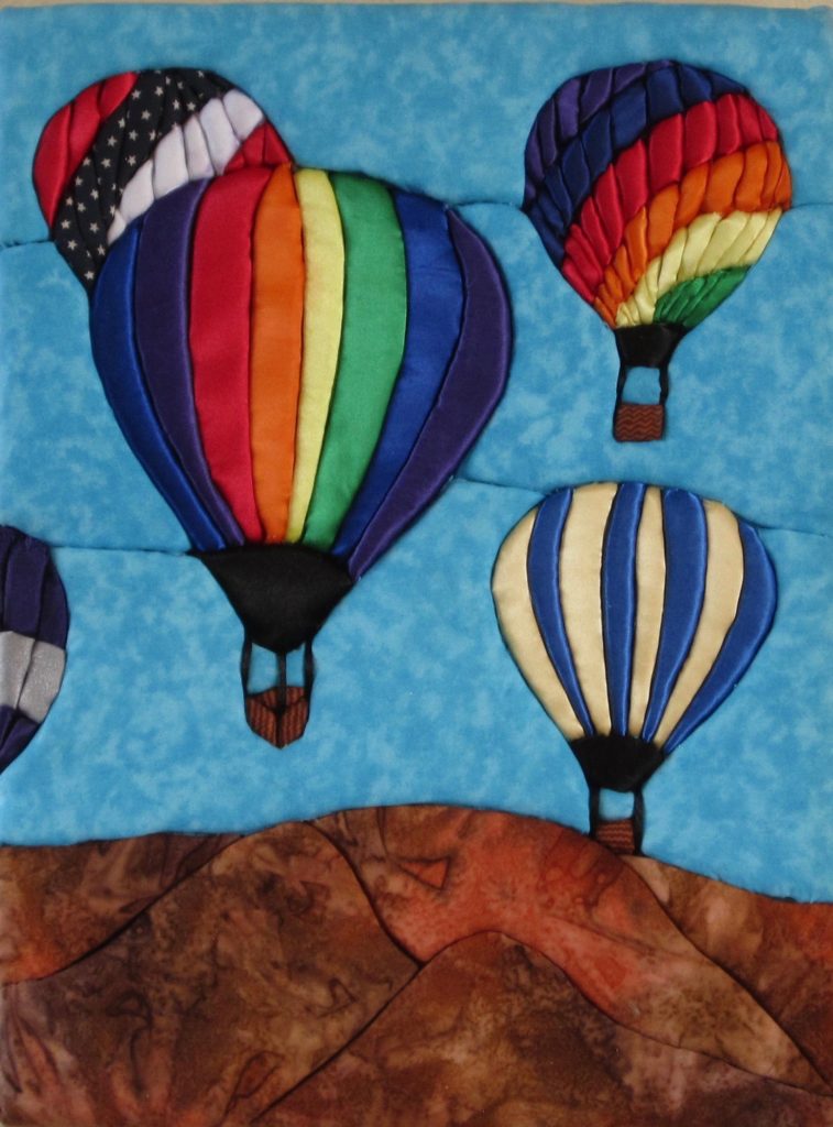 E. Cristina Diaz-Arntzen: Albuquerque Balloon Festival triptych (#2)