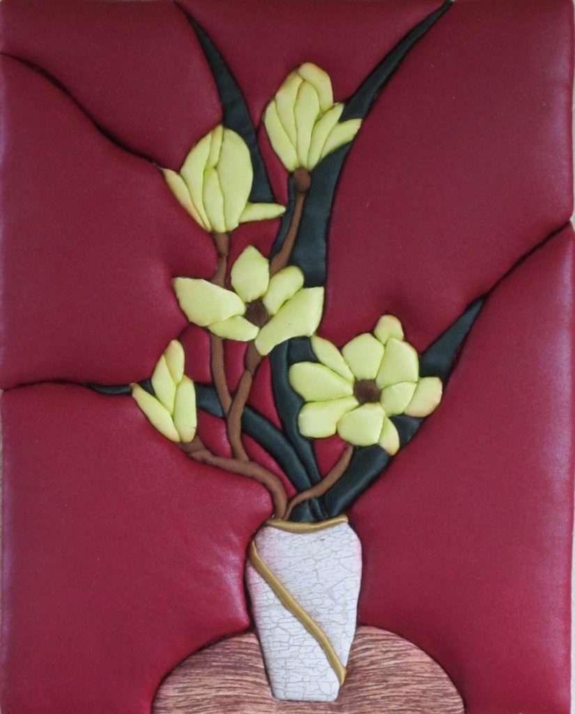E. Cristina Diaz-Arntzen: Vase with Orchids