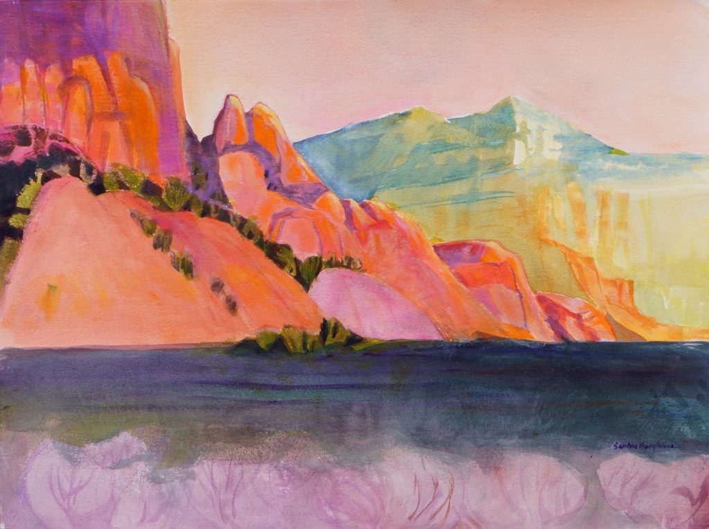 Sandra Humphries: Orange Cliffs