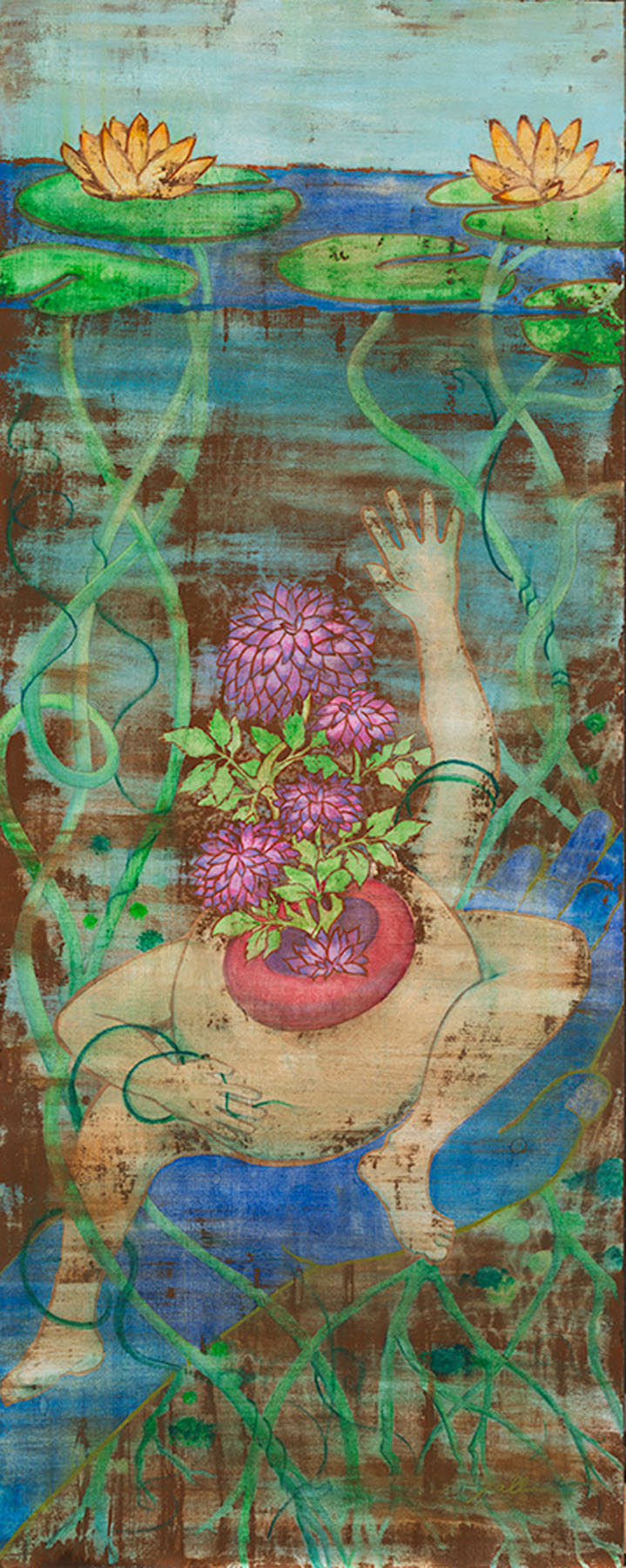 Roe LiBretto: Birthing the Joyful Self - Watercolor and Acrylic