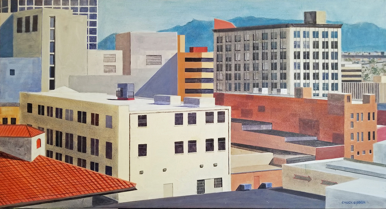 Chuck Gibbon: Downtown Roofs