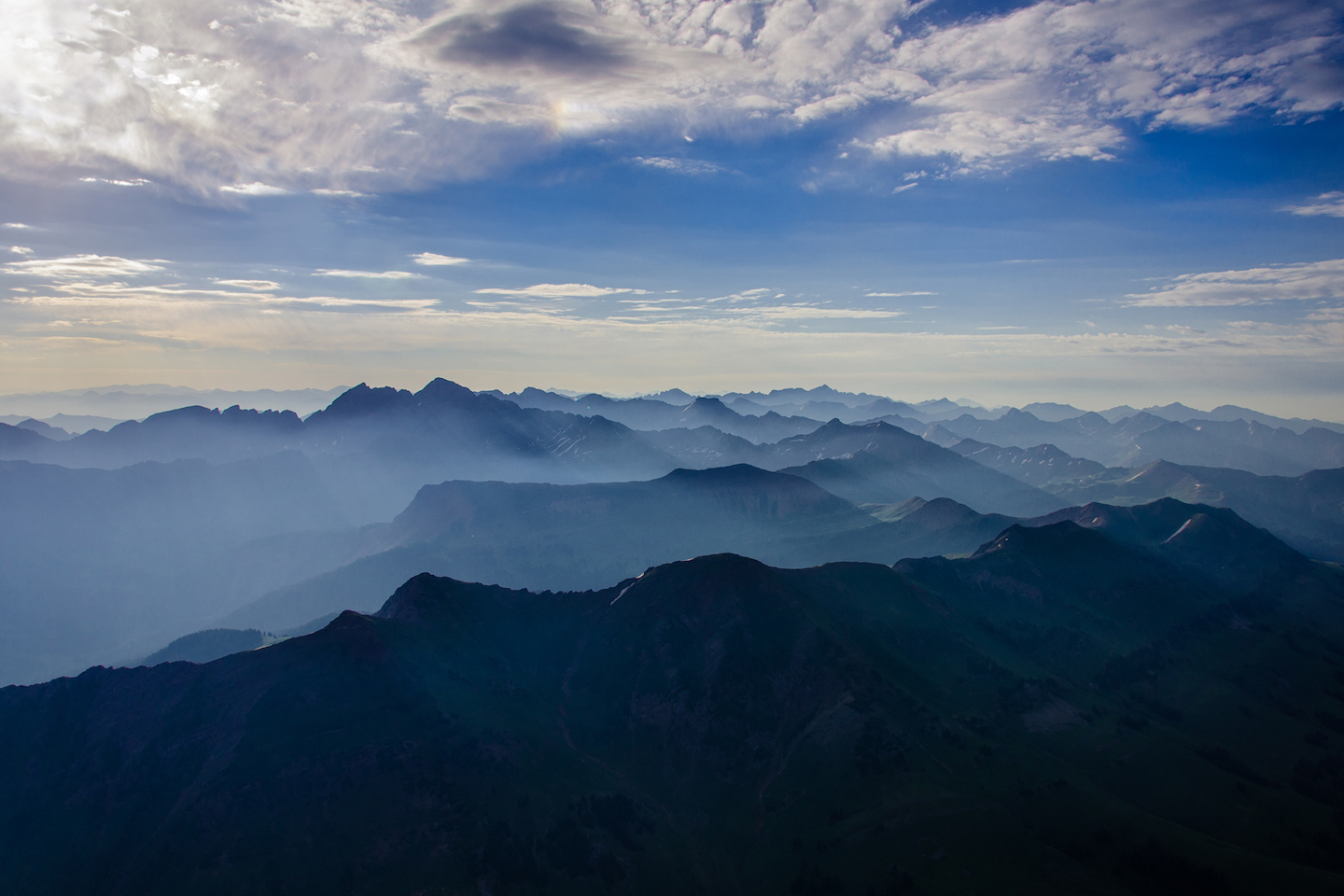 Paul Dressendorfer: Misty Rocky Mountain Ridges