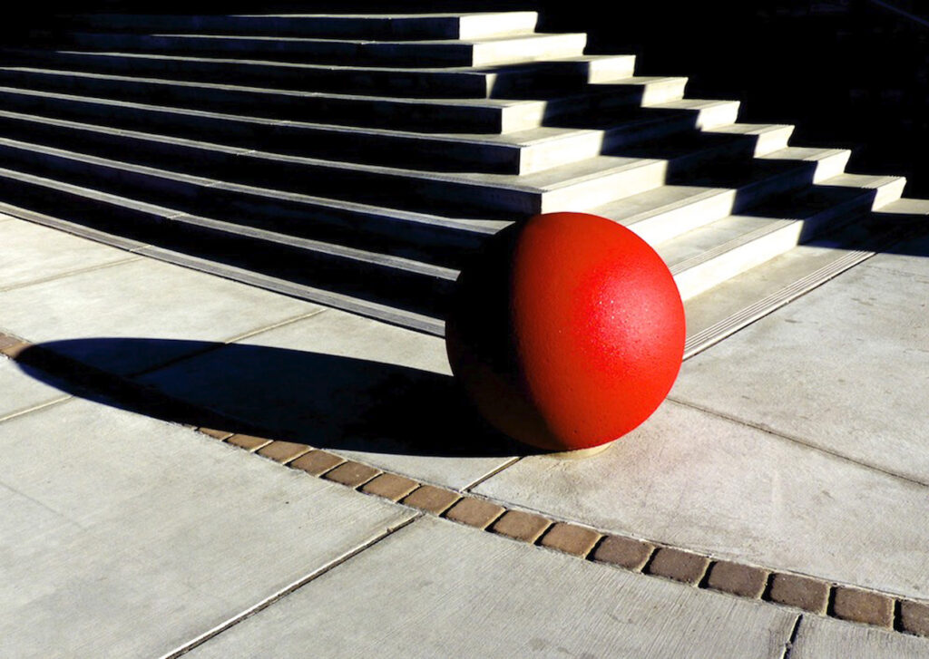 Dan Shaffer: Red Ball (long shadow)