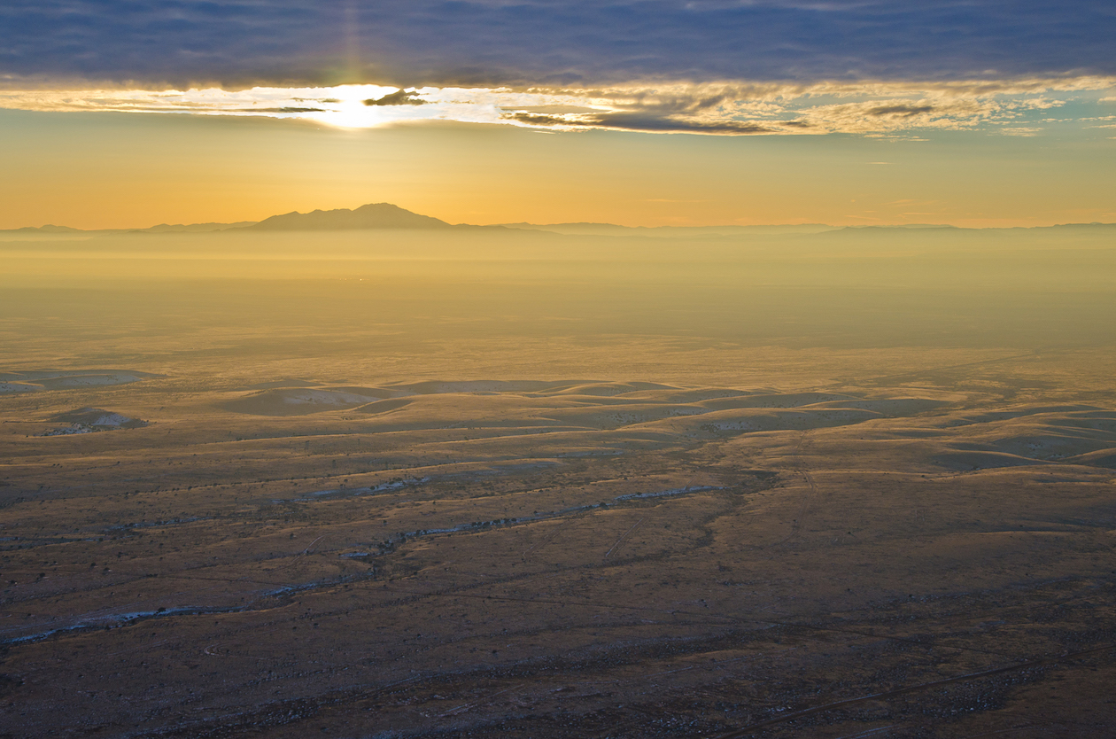 Paul Dressendorfer: Sunset over Ladron Peak