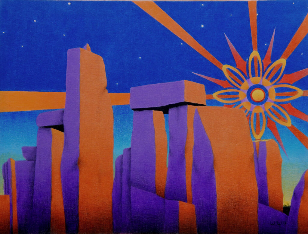 Wendell Unzicker: Stonehenge Sunset
