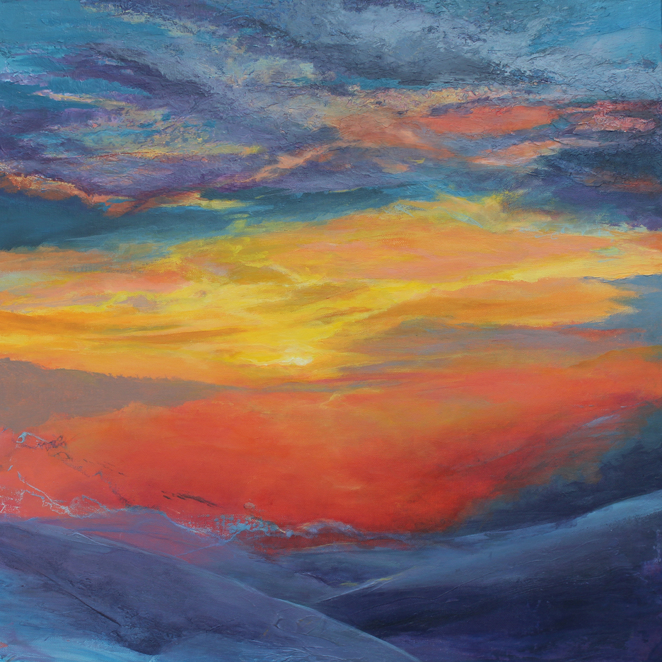 Carla Forrest: Sunset on Snowfield