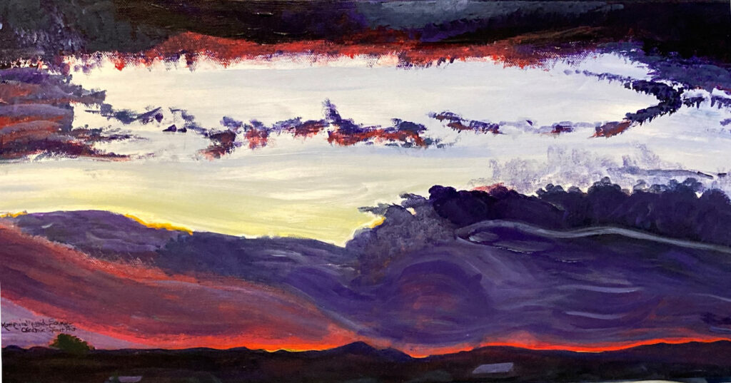 Katherine Soskin: Taos Fiery Sunset