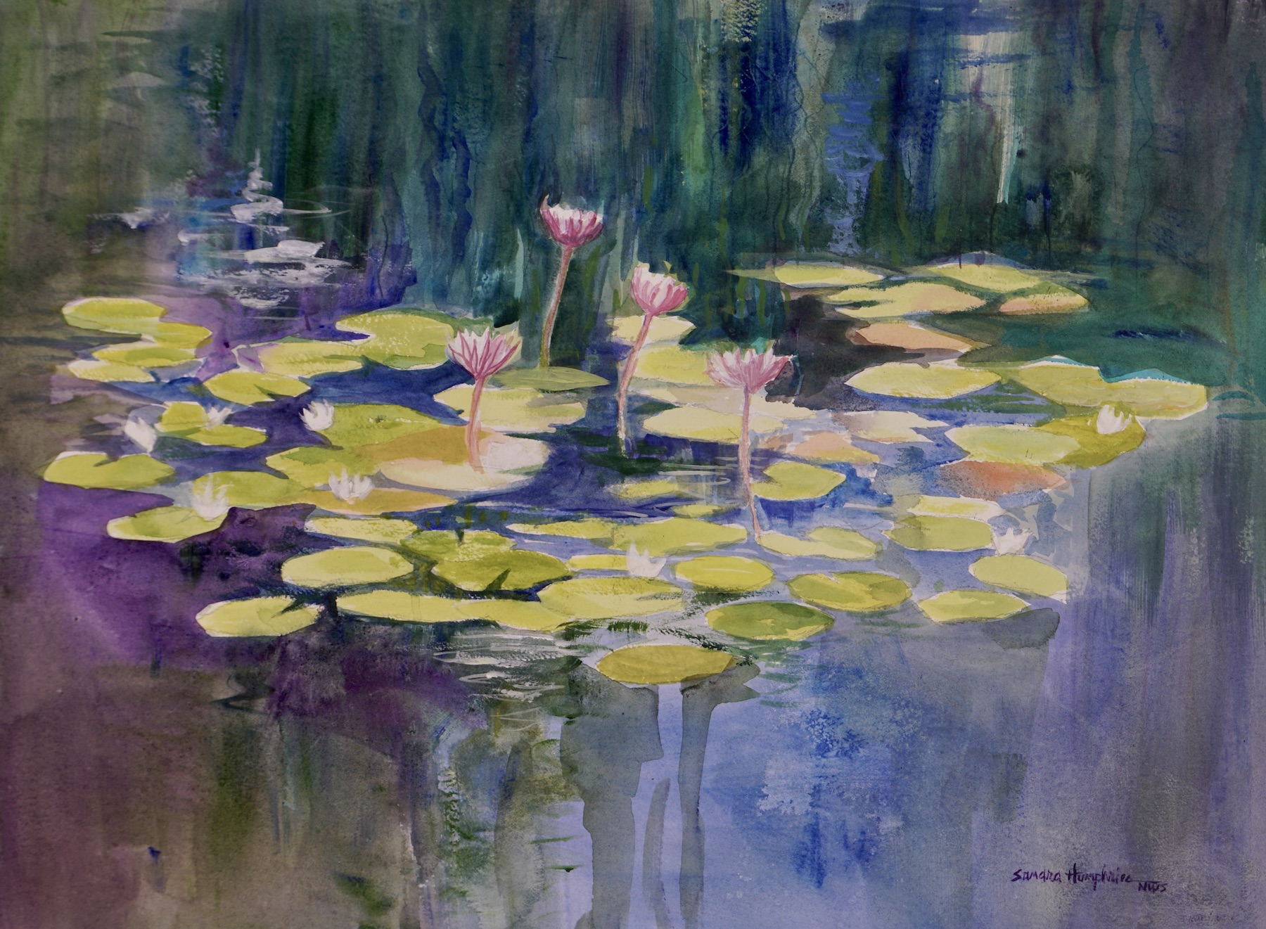 Sandra Humphries: Morning Pond 2