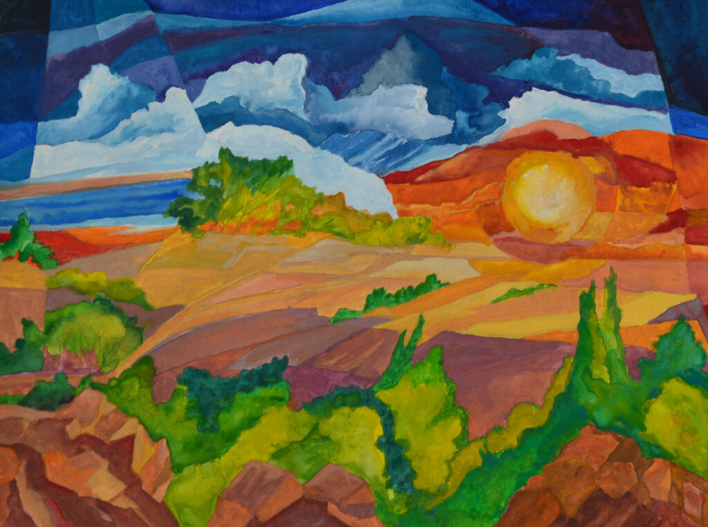 Jacob Matteson: Sunset in the Hills