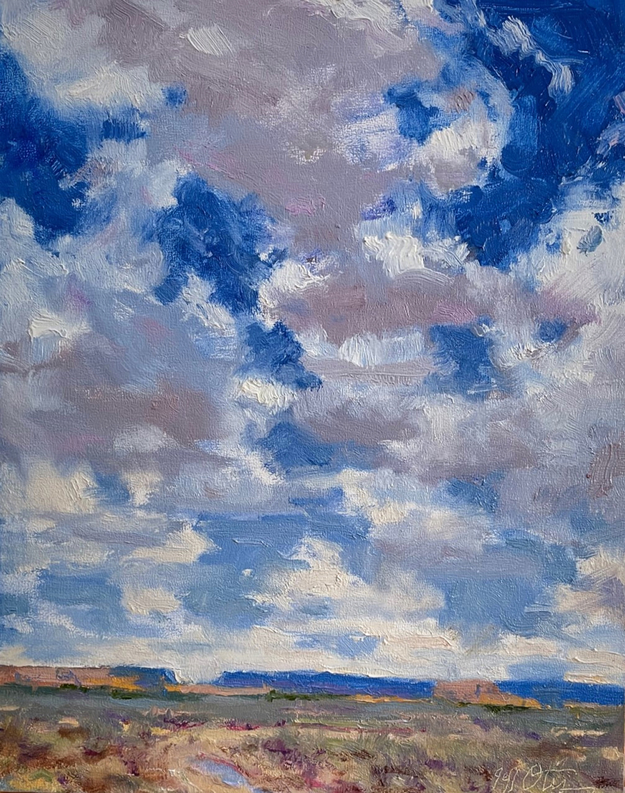 Desert Sky, oil, 10x8, 2020,$850