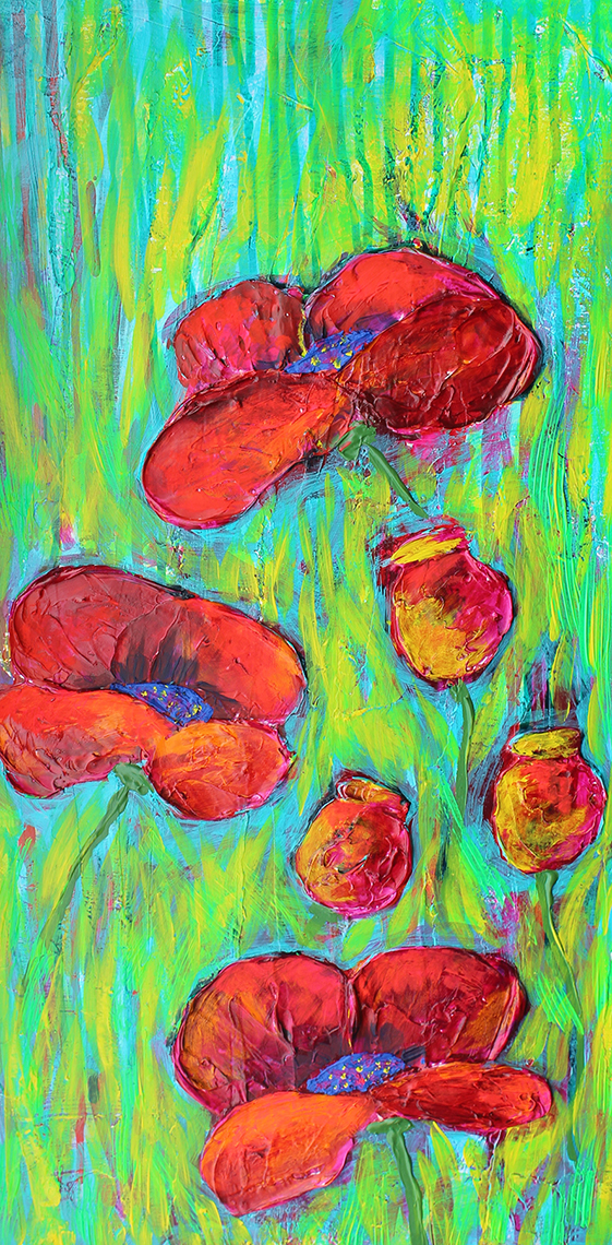 New Mexico Cancer Center, Gallery With A Cause, Poppies I