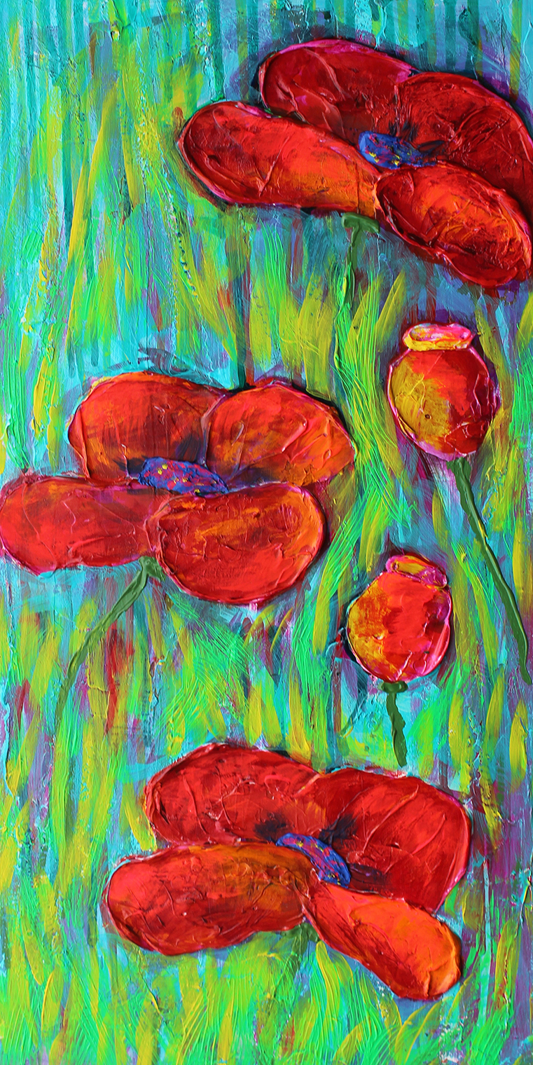 New Mexico Cancer Center, Gallery With A Cause, Poppies II