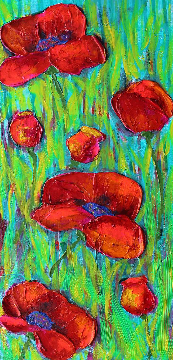 New Mexico Cancer Center, Gallery With A Cause, Poppies III
