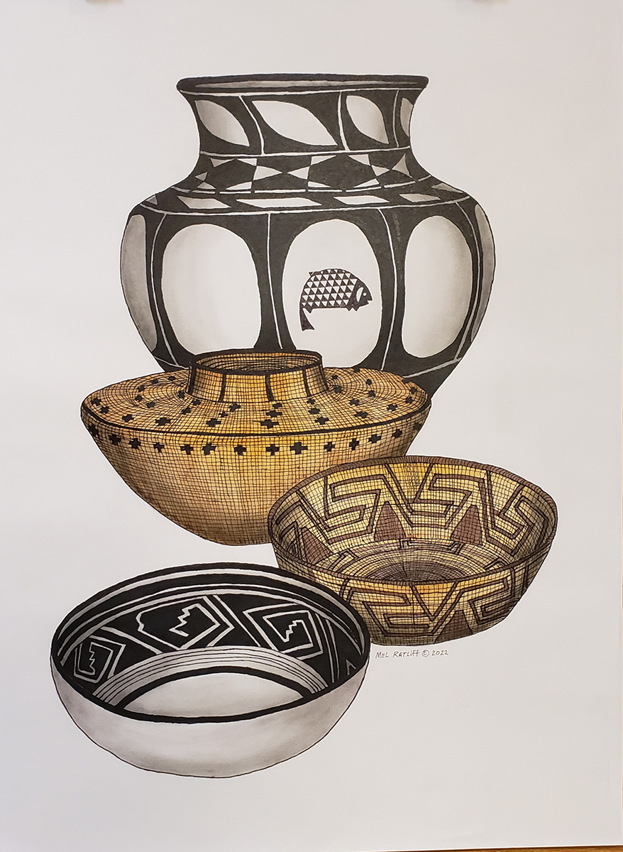 Pueblo Baskets and Pots