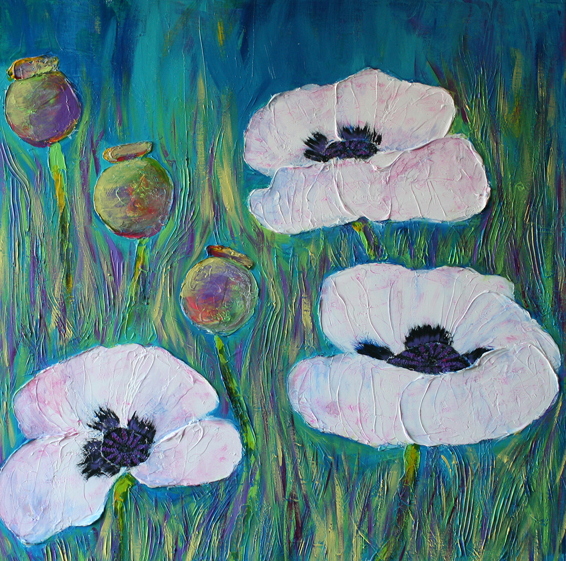 New Mexico Cancer Center, Gallery With A Cause, White Poppies I