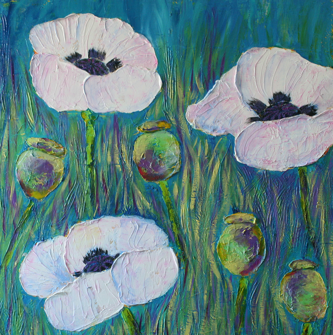 New Mexico Cancer Center, Gallery With A Cause, White Poppies II