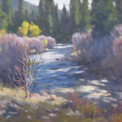 Autumn on the Pueblo River, oil on canvas, 2025, 16x20, $2000.00